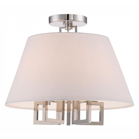Crystorama Libby Langdon For Westwood 5 Lt Polished Nickel Ceiling Mount 2255-PN_CEILING
